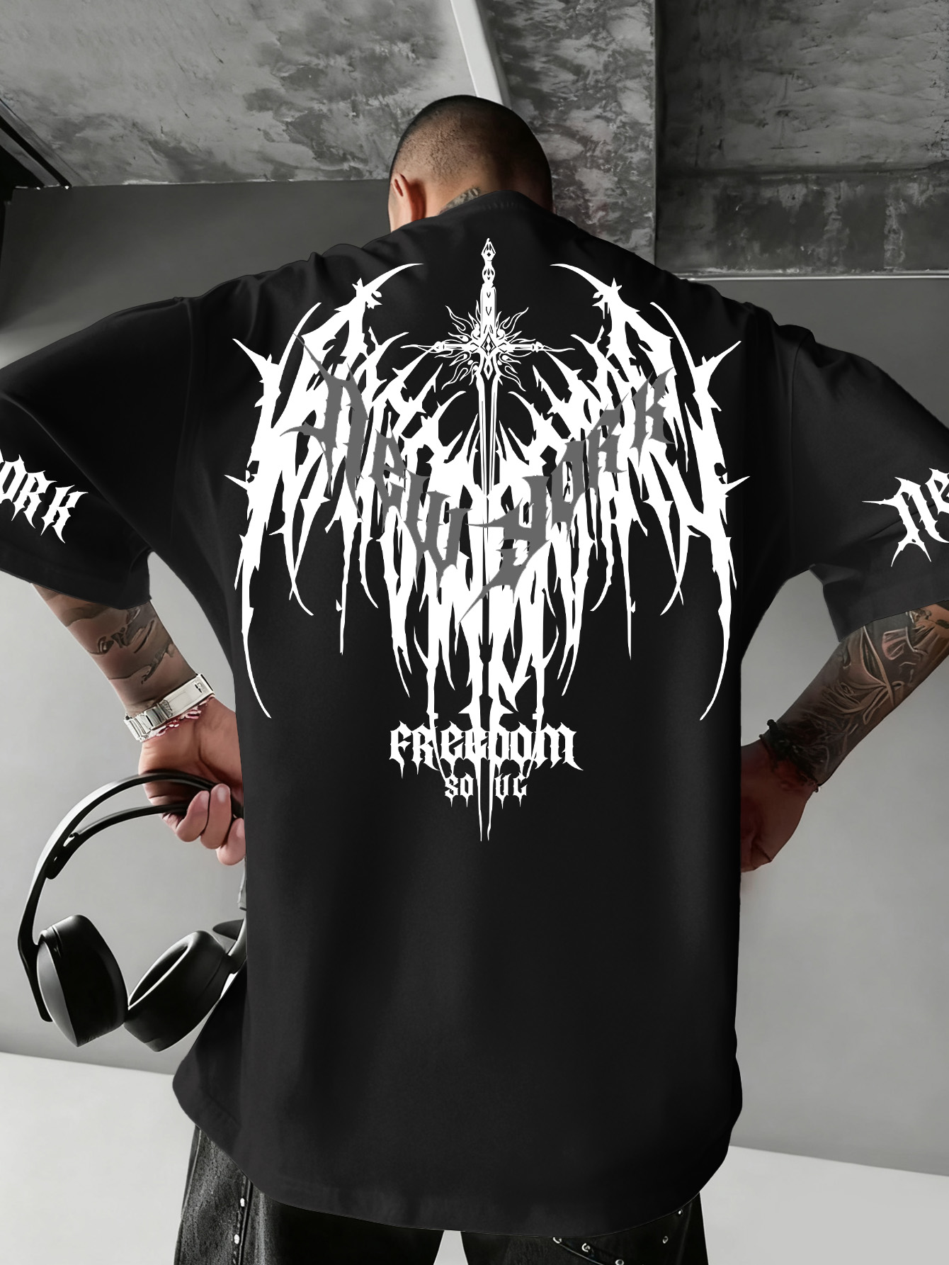 Men'S Fashion New York - T-shirt a maniche corte da uomo