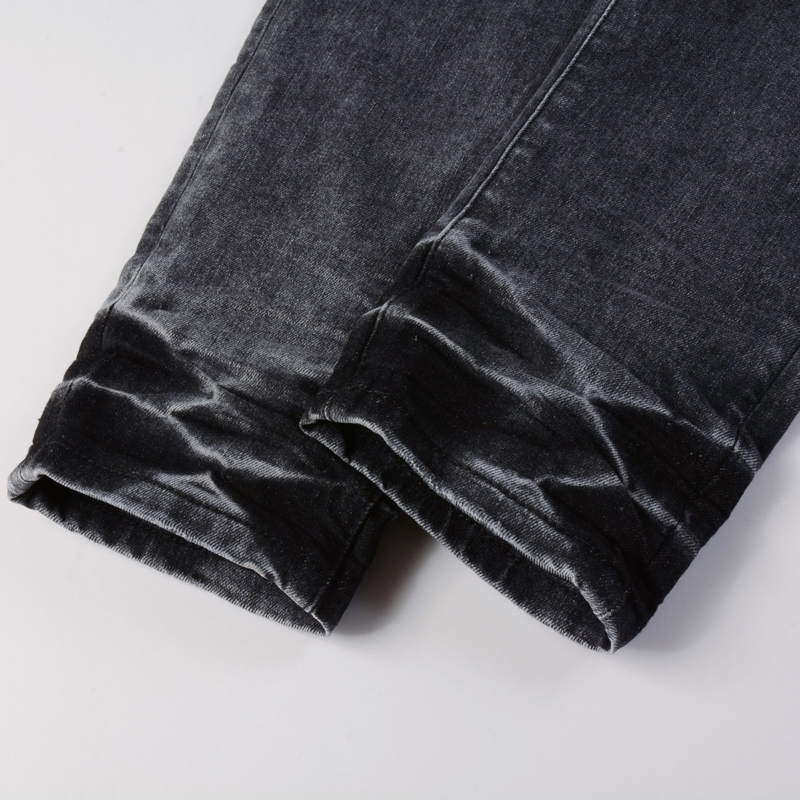 Men'S Fashion Grey Jeans - Jeans da uomo slim fit elasticizzati