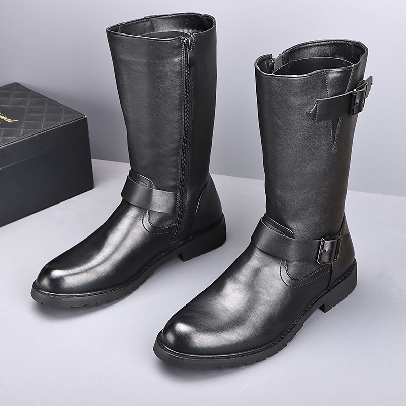 Men'S Fashion News - Stivali da moto alti da uomo