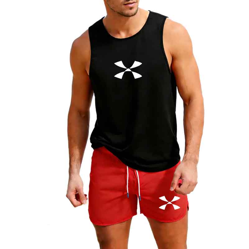 Mens Fashion Summer - Abbigliamento sportivo da jogging all'aperto, gilet