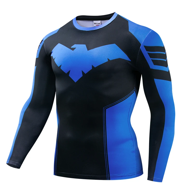 Mens Fashion Summer - Magliette a compressione, abbigliamento sportivo, maglie