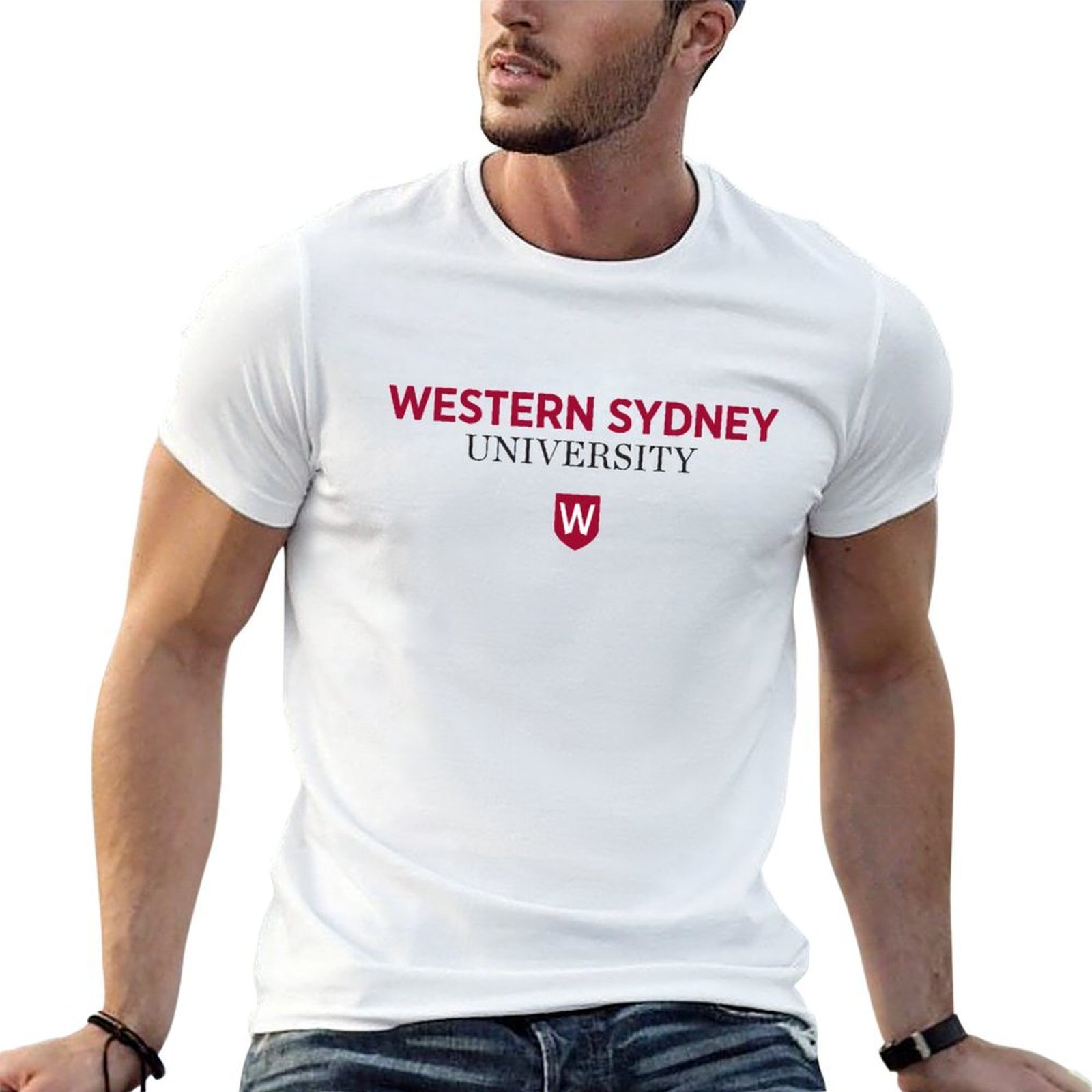 Men'S Fashion Sydney - T-shirt dell'Università di Western Sydney, magliette