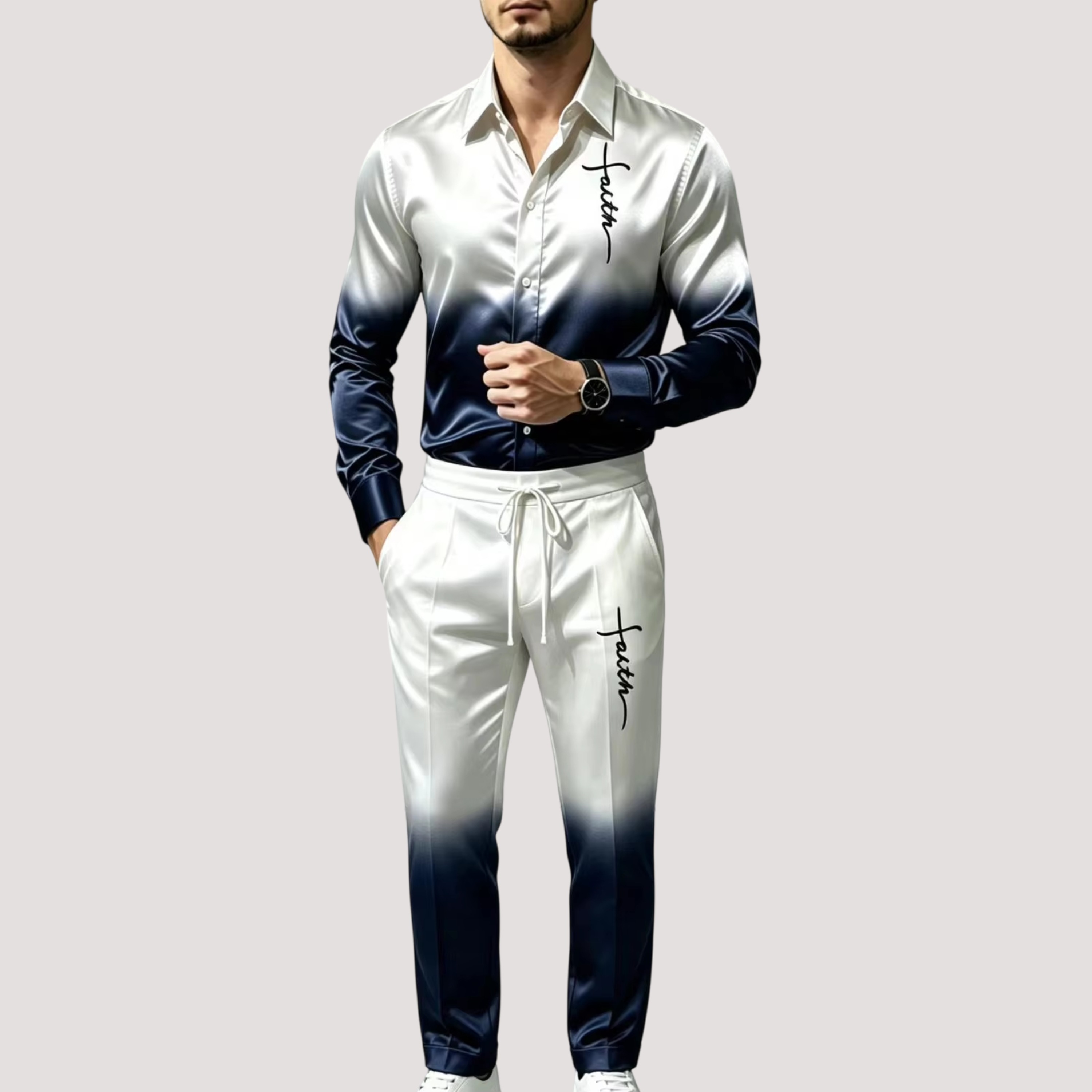 Mens Fashion Clothes - Completo Sportivo da Uomo in Raso