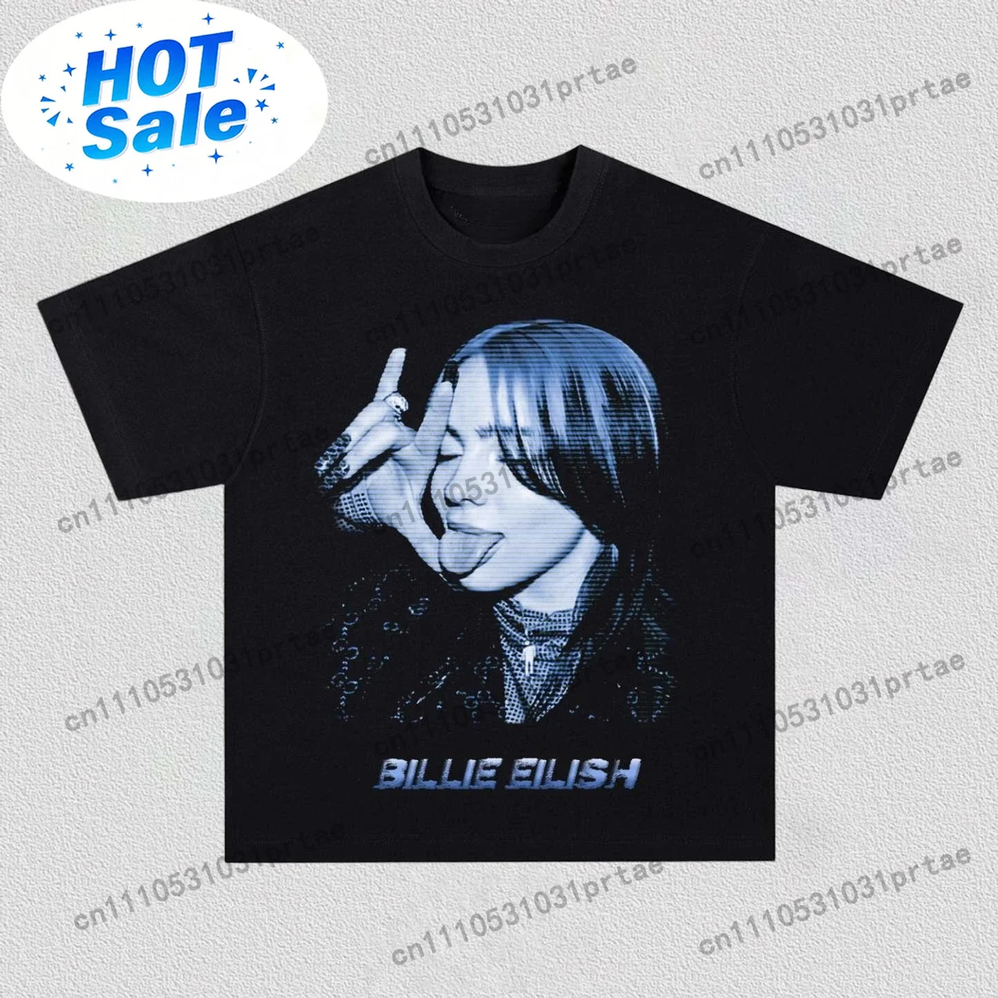 Poster Men Fashion - T-shirt con Stampa Grafica di Billie