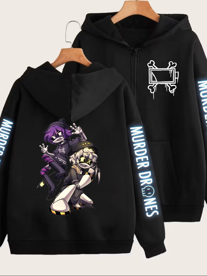 Mens Fashion Zip Up Hoodies - Felpa con cappuccio e zip con