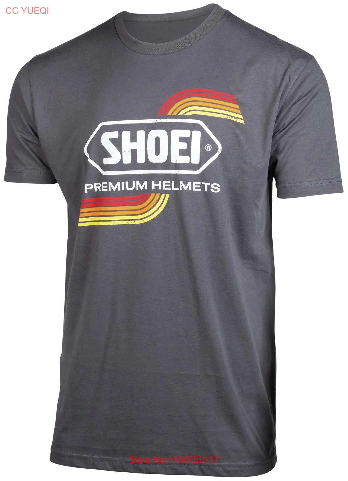 Men'S Fashion X - Shoei T-shirt vintage X Large Grigio