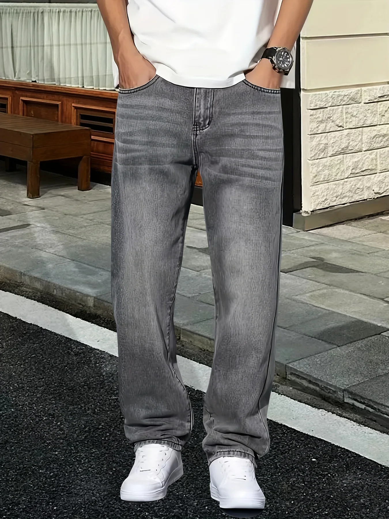 Jeans grigi da uomo, casual, l - Men'S Fashion Grey Jeans recensione e prezzo