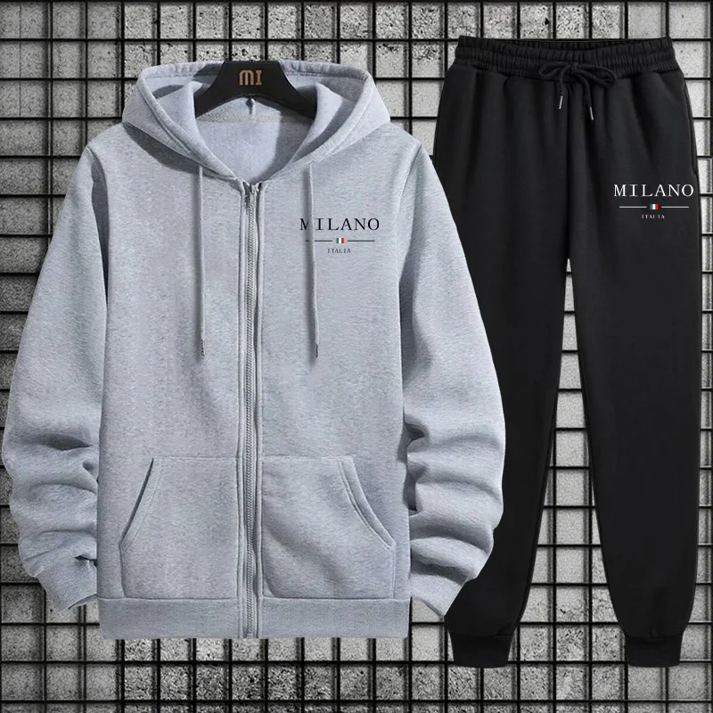 Tuta Sportiva da Uomo Primaver - Mens Fashion Zip Up Hoodies recensione e prezzo