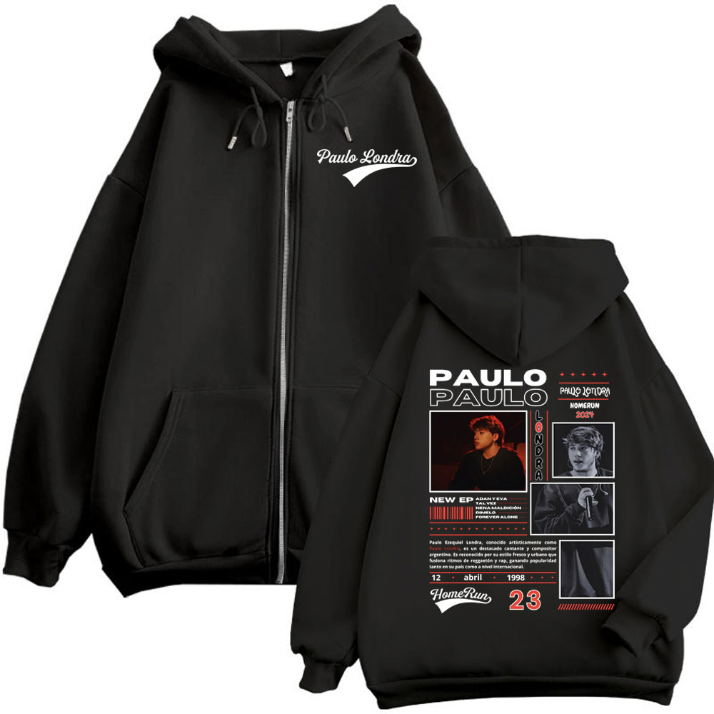 Rapper Paulo Londra Homerun Al - Mens Fashion Zip Up Hoodies recensione e prezzo