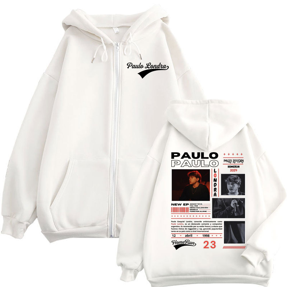 Rapper Paulo Londra Homerun Al - Mens Fashion Zip Up Hoodies recensione e prezzo