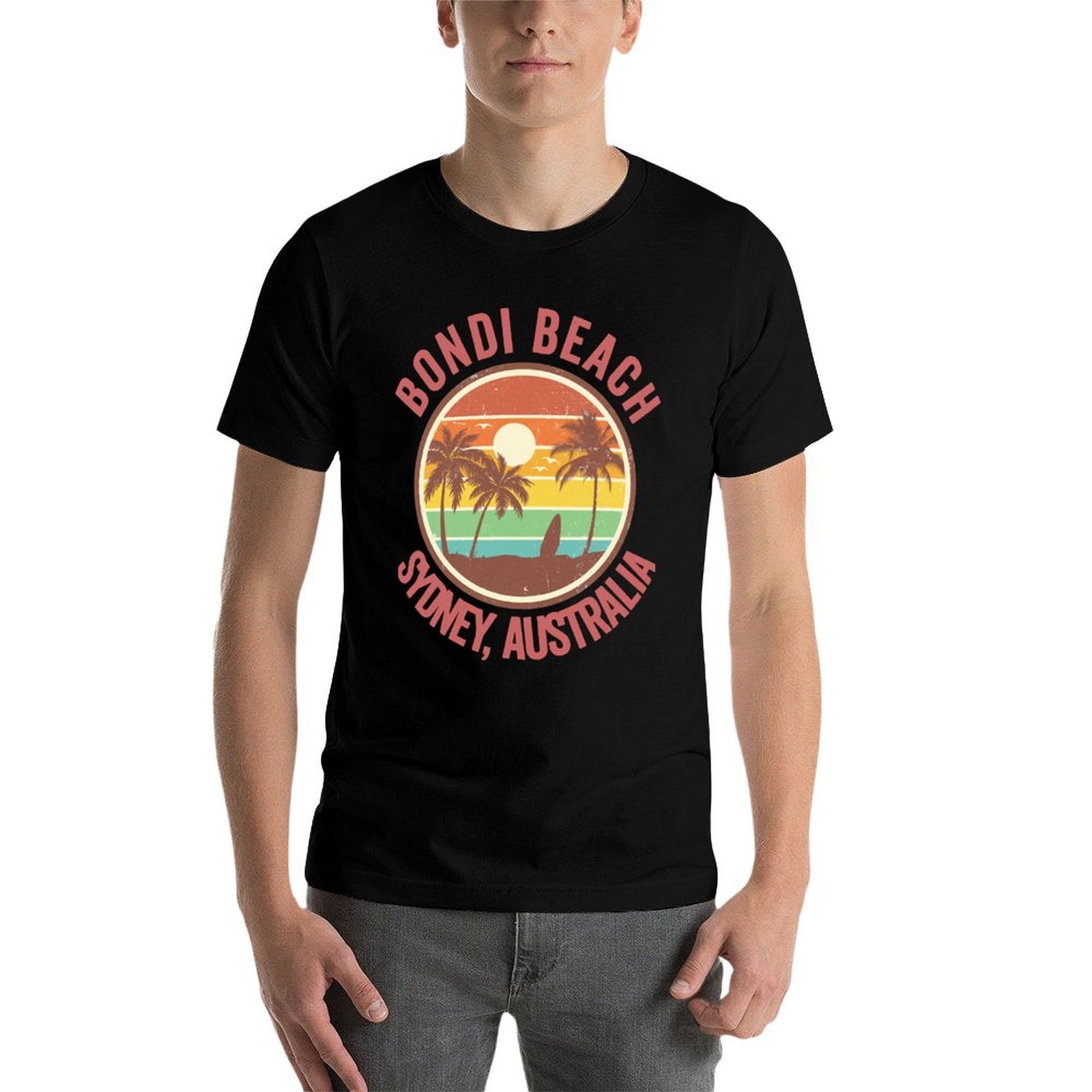 T-shirt retrò Bondi Beach Sydn - Men'S Fashion Sydney recensione e prezzo