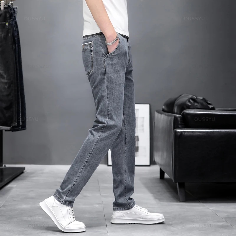 Jeans skinny elasticizzati da  - Men'S Fashion Grey Jeans recensione e prezzo