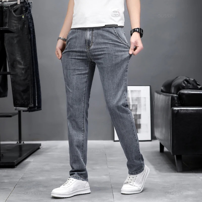 Jeans skinny elasticizzati da  - Men'S Fashion Grey Jeans recensione e prezzo