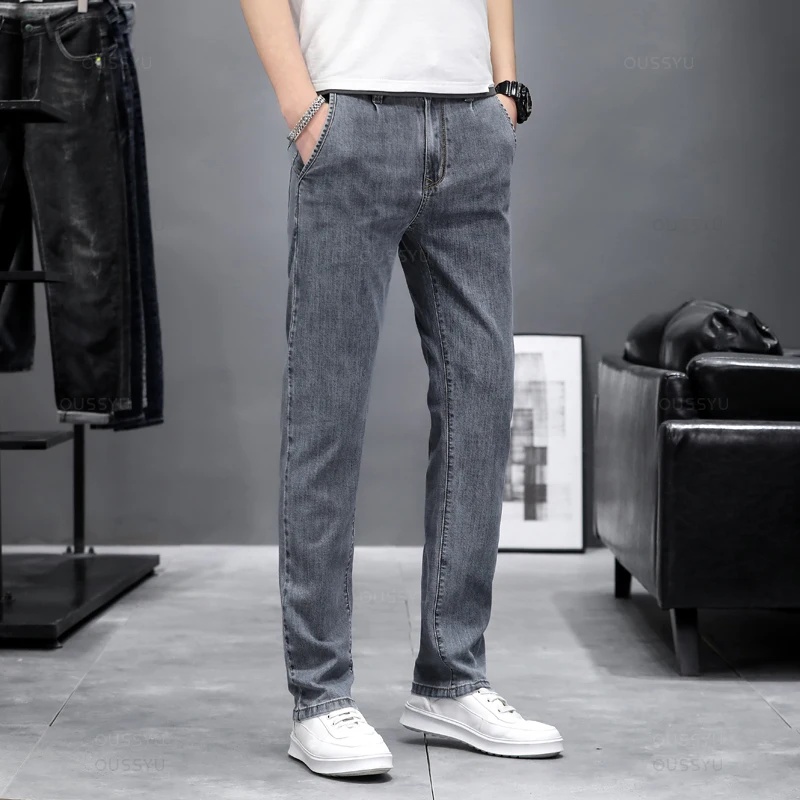 Jeans skinny elasticizzati da  - Men'S Fashion Grey Jeans recensione e prezzo