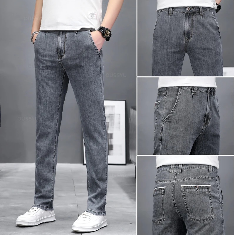 Jeans skinny elasticizzati da  - Men'S Fashion Grey Jeans recensione e prezzo