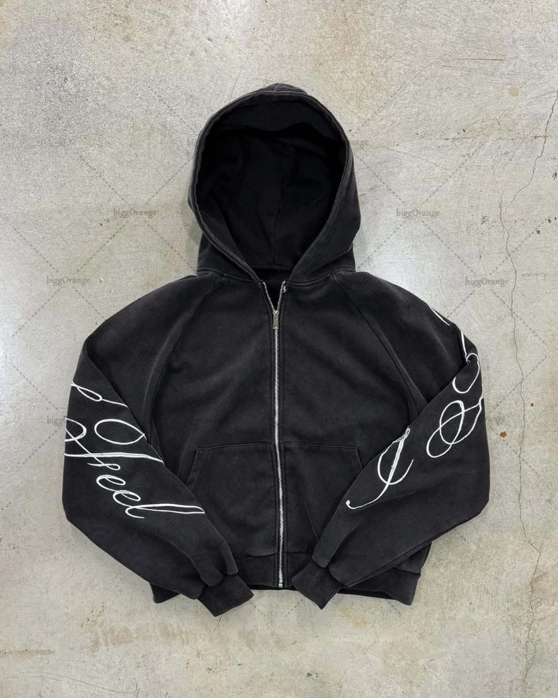 Y2K harajuku Gotico Lettera St - Mens Fashion Zip Up Hoodies recensione e prezzo