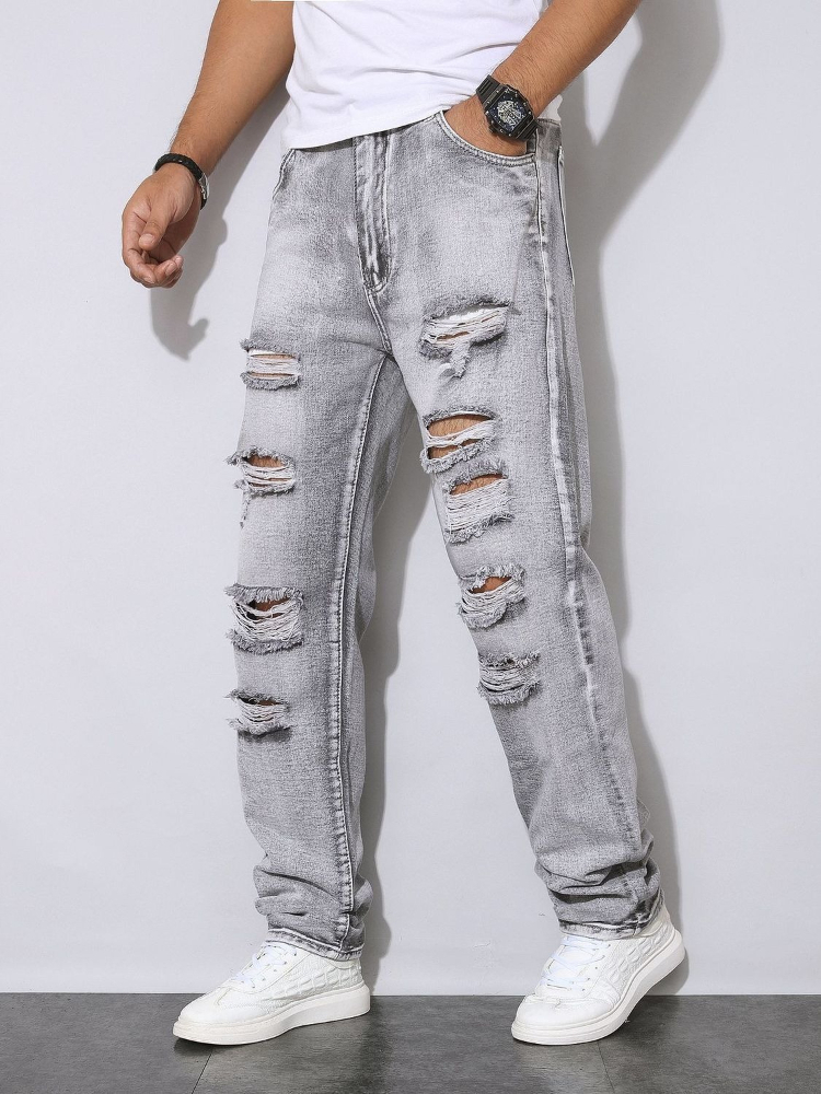 Jeans Casual da Uomo in Denim  - Men'S Fashion Grey Jeans recensione e prezzo
