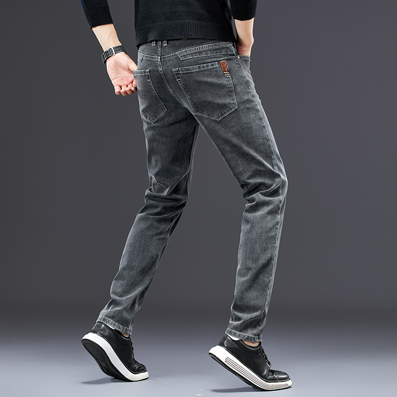 Jeans slim da uomo 2024 autunn - Men'S Fashion Grey Jeans recensione e prezzo