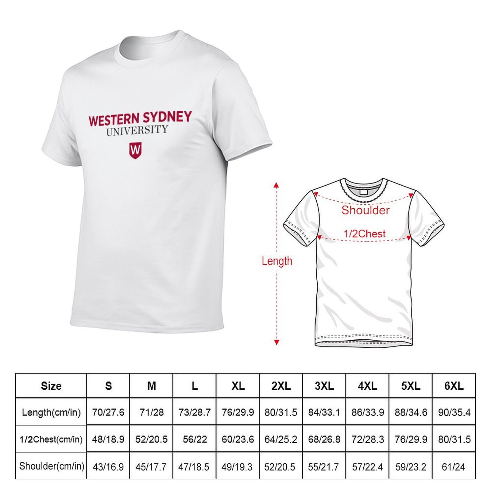 T-shirt dell'Università di Wes - Men'S Fashion Sydney recensione e prezzo