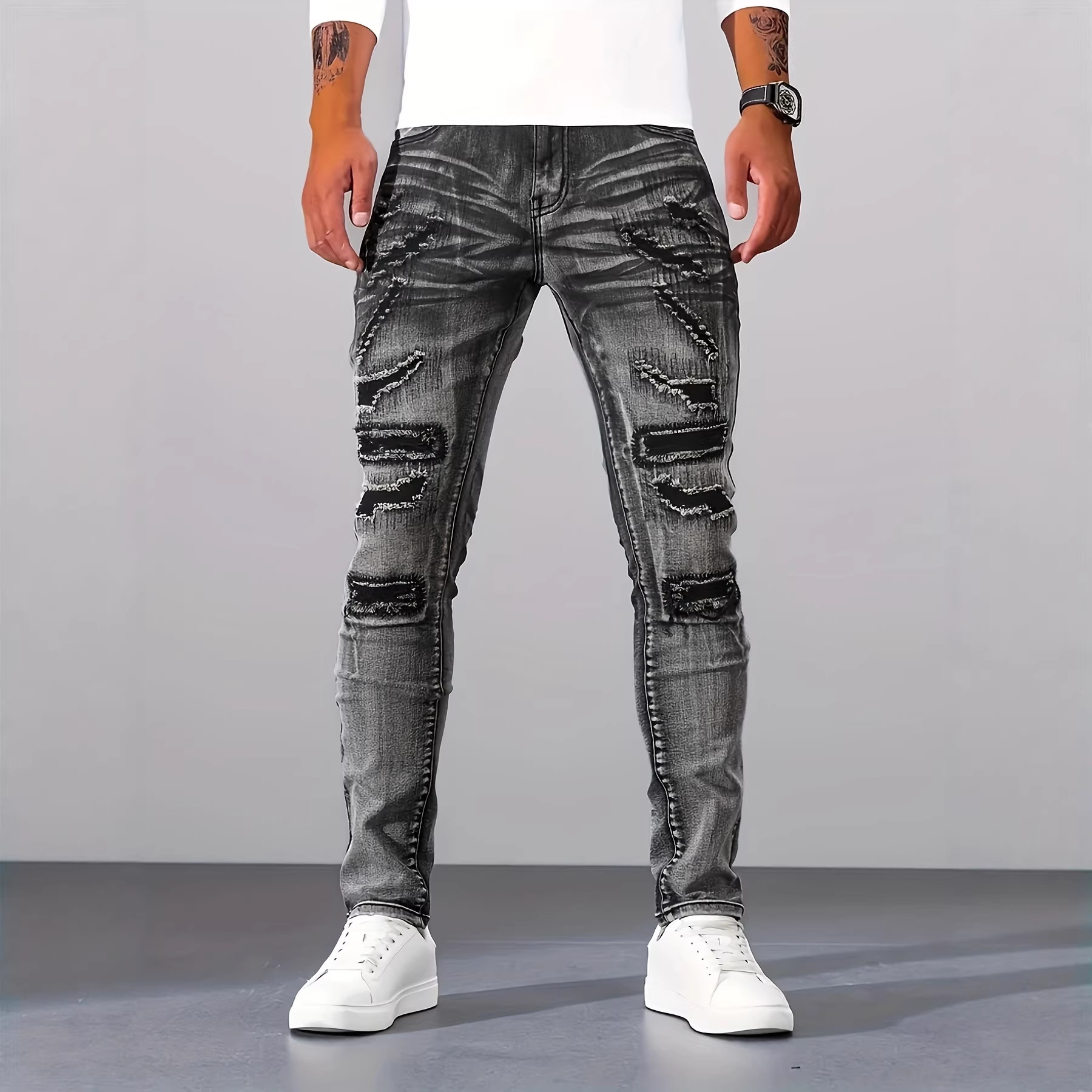 Jeans da Uomo Grigi Slim Fit C - Men'S Fashion Grey Jeans recensione e prezzo
