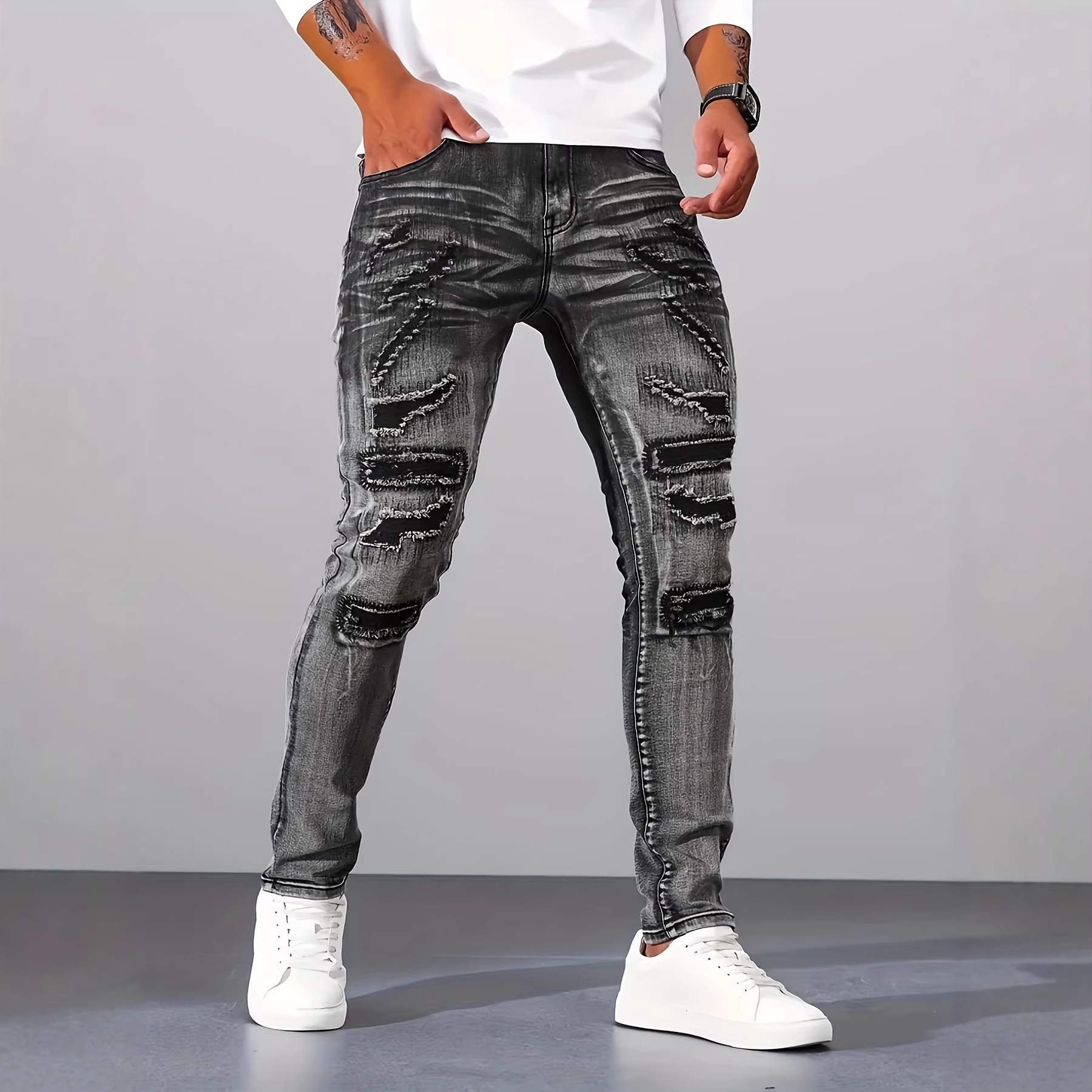 Jeans da Uomo Grigi Slim Fit C - Men'S Fashion Grey Jeans recensione e prezzo