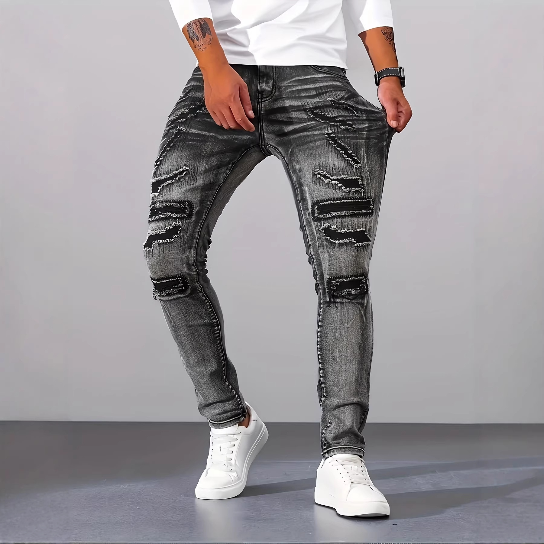 Jeans da Uomo Grigi Slim Fit C - Men'S Fashion Grey Jeans recensione e prezzo