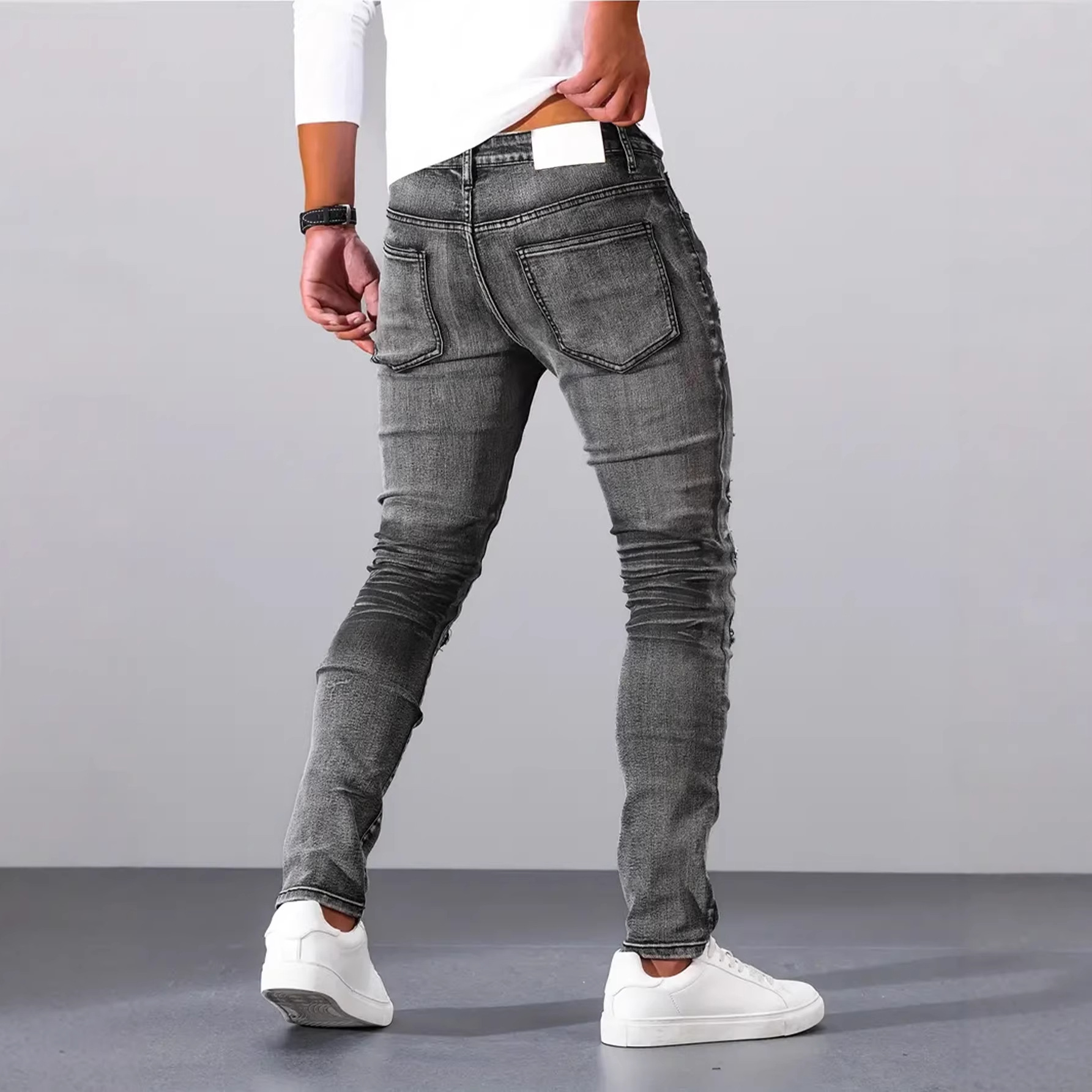 Jeans da Uomo Grigi Slim Fit C - Men'S Fashion Grey Jeans recensione e prezzo