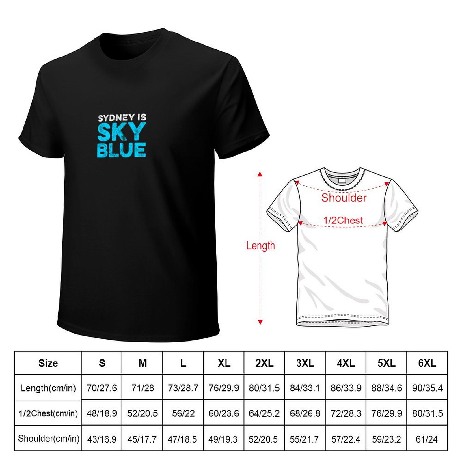T-shirt Sydney blu cielo, magl - Men'S Fashion Sydney recensione e prezzo