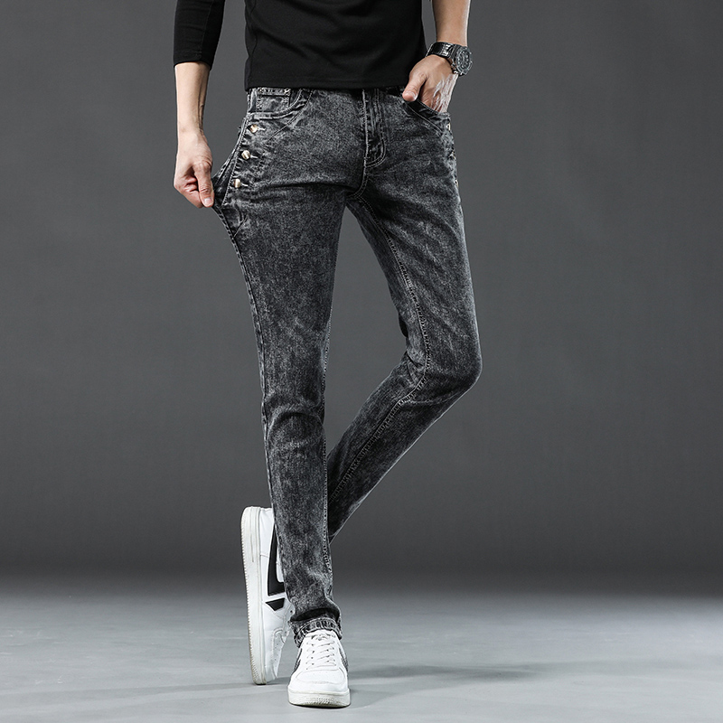 Jeans firmati da uomo classici - Men'S Fashion Grey Jeans recensione e prezzo