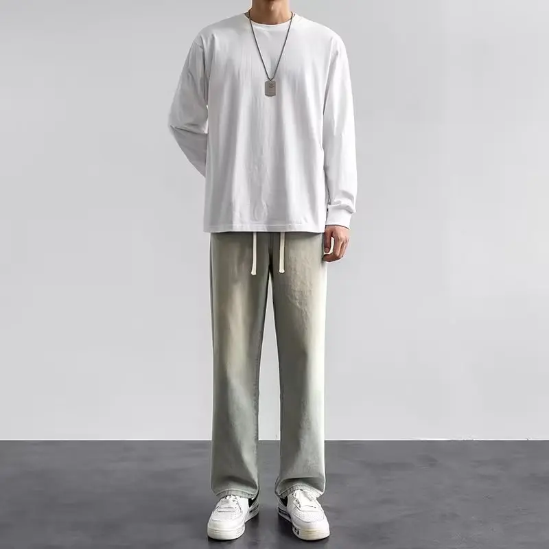 Stile coreano Streetwear New F - Men'S Fashion Grey Jeans recensione e prezzo
