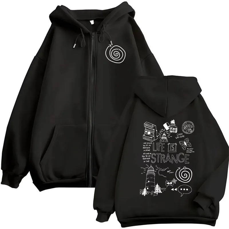 Felpa con cappuccio e zip con  - Mens Fashion Zip Up Hoodies recensione e prezzo